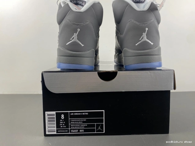 Rep 5 Wolf 136027-005 Air Grey Retro Jordan 0729